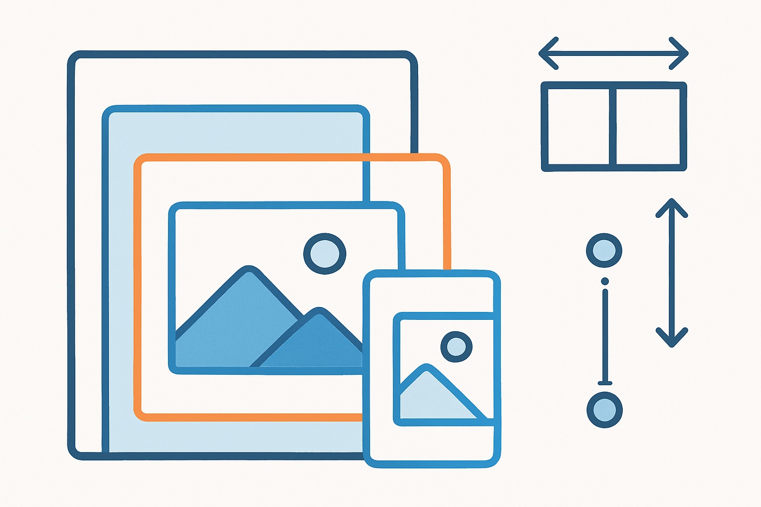 A graphic visualisation of the concept of aspect ratios