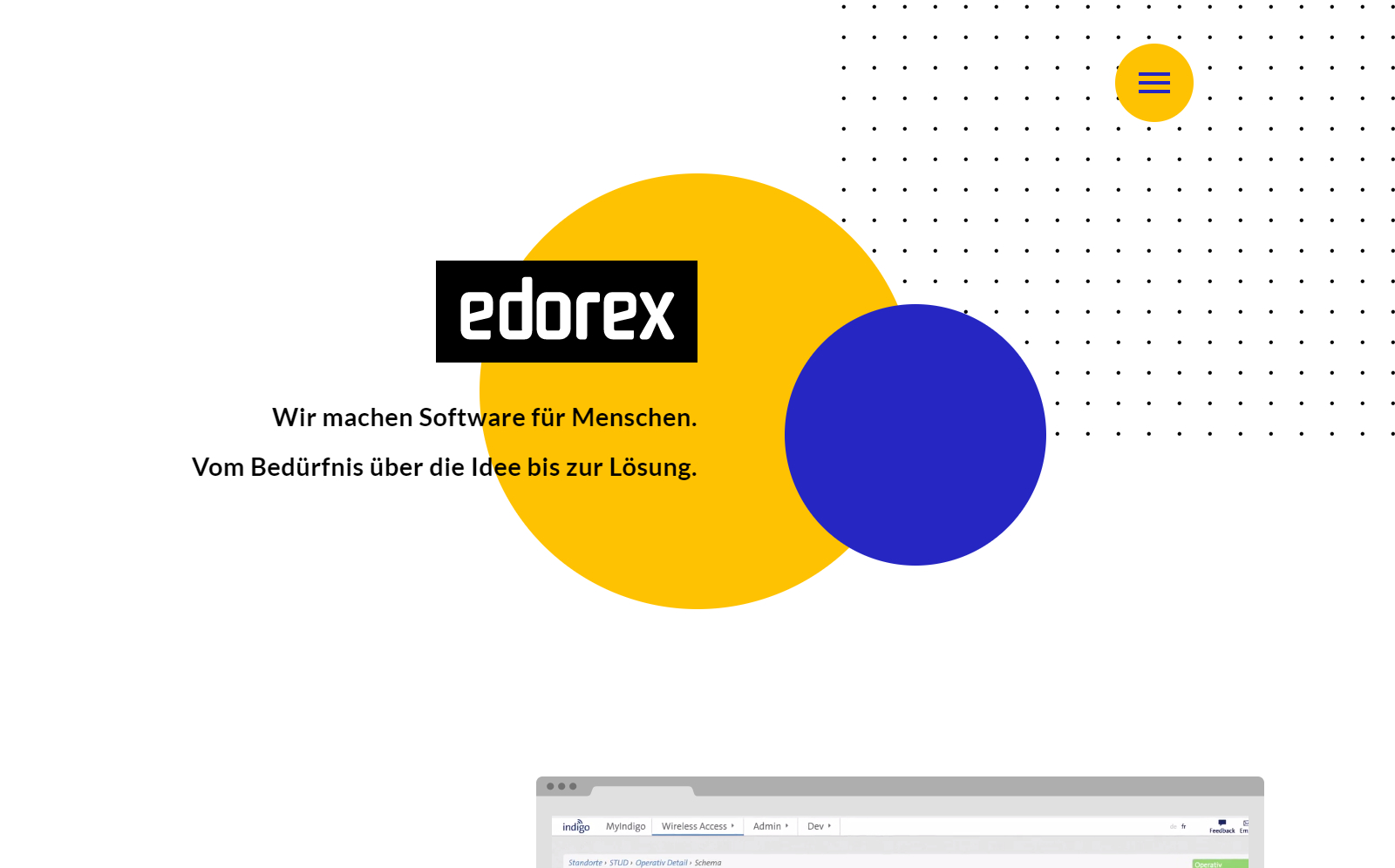 Screenshot of the Edorex website as it appeared between 2017 and 2024