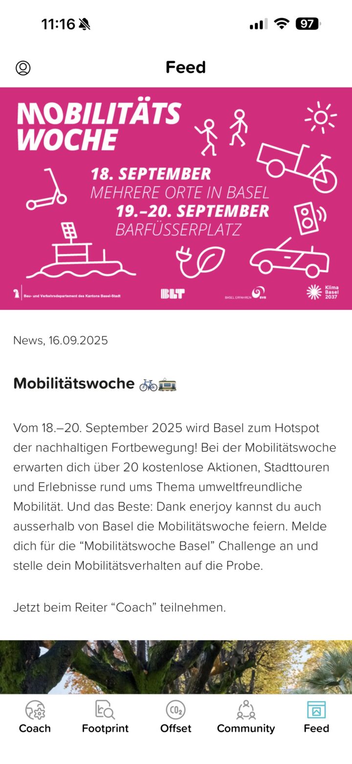 Screenshot of WordPress data being output in a smartphone app.